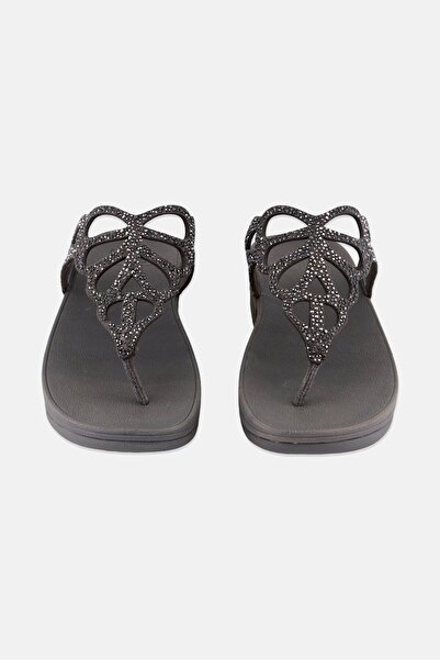 Fitflop Women Bumble Orystal Slip On Slippers, Grey