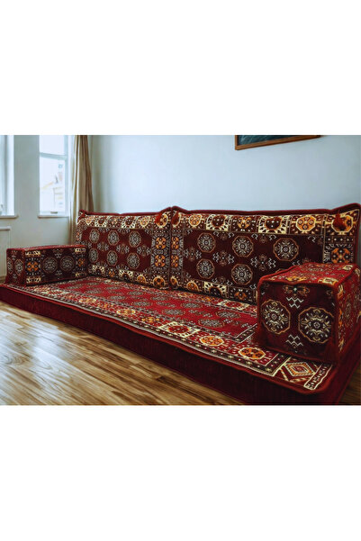 daireden 5 Parça El Yapımı Şark Köşesi Takımı | Yükseklik 10cm | Süngerli | Y...