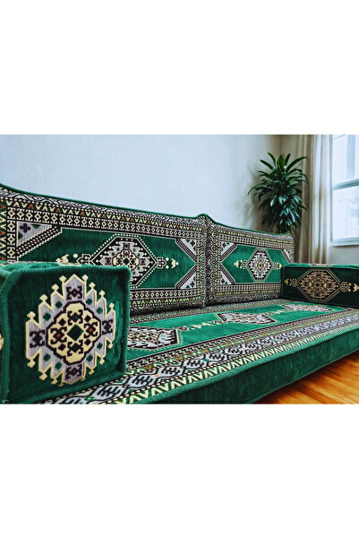 daireden 5 Parça Şark Köşesi Takımı | Yıkanabilir Kılıf | Bedava Kaliteli Sünger | Geniş Oturum