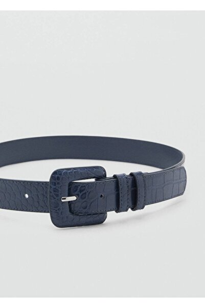 MANGO Woman Curea cu aspect de crocodil