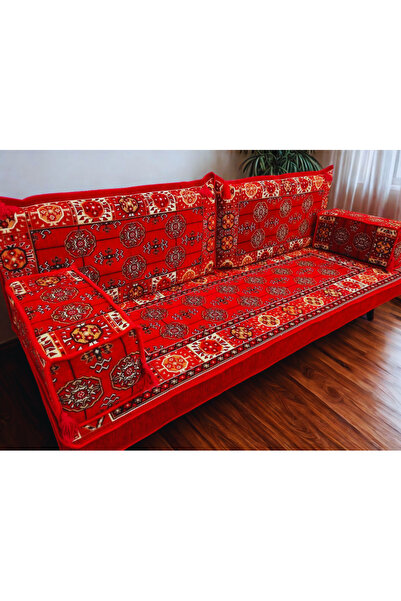 daireden 5 Parça Şark Köşesi Takımı | Yıkanabilir Kılıf | Bedava Kaliteli Sün...