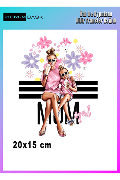 podyum baskı طباعة على القماش بالكي، تصميم خاص لعيد الأم من الأم إلى الابنة