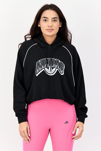 adidas Women Sportswear Fit Long Sleeves Outdoor Hoodie, Black