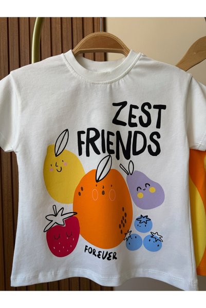 Alvadonna Costum cu pantaloni scurți pentru fetiță cu fructe