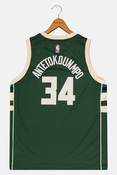Nike x NBA Kids Boy Milwauke Basketball Jersey, Green