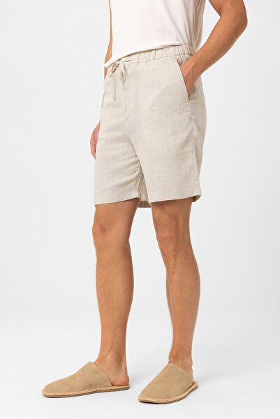Antioch Stone Linen Blended Men's Shorts
