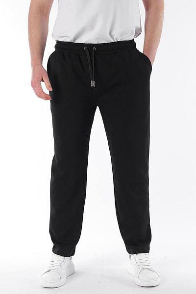 Madmext 6554 Model Black Adjustable Waist Sweatpants