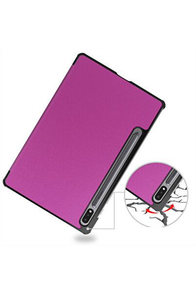 G Golden Case Husa Smart Cover tableta, pentru Samsung Galaxy Tab S8 X700 X706 11 inch 2022, mov