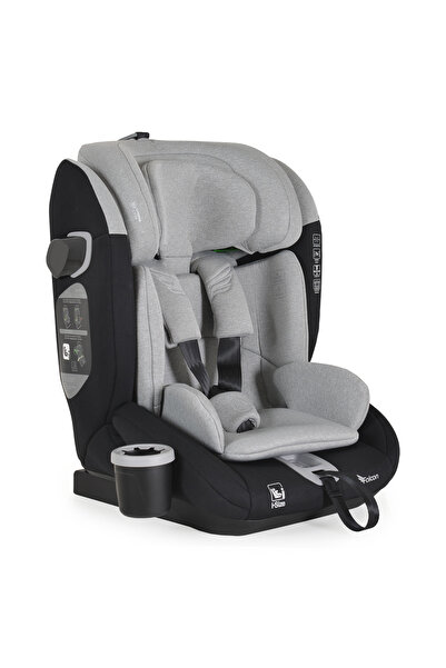 OEM Scaun auto copii 76-150 cm, Cangaroo Falcon Opal Grey, Protectie impact l...