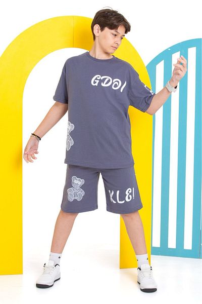 tunays shopping Boy's Pocket Bottom Top Shorts Suit