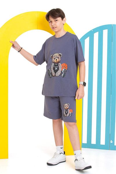 tunays shopping Boy's Pocket Bottom Top Shorts Suit