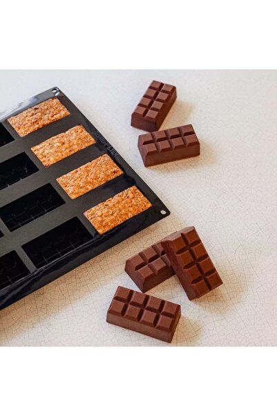 La Pavoni Silicone mold for chocolate tablets, Choco Tablette by Cédric Grolet, 16 cavities, 85x45x30h mm