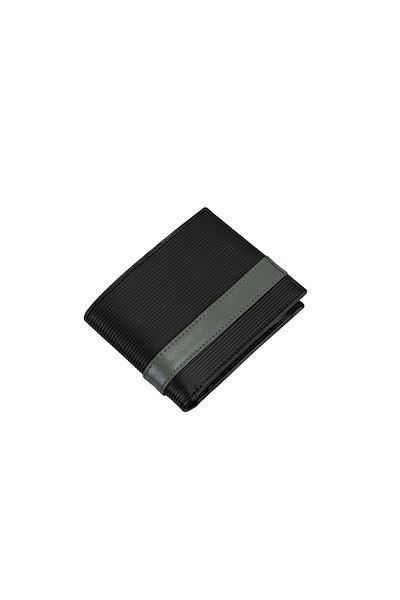 Desa Men's Black Leather Wallet