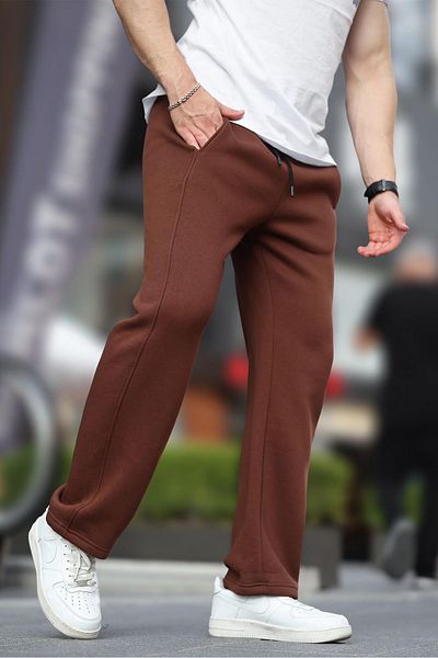 Madmext Φαρδιά κοπή Bitter Brown Sweatpants - Straight Leg 6550