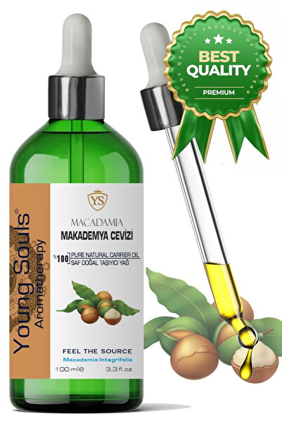 YOUNG SOULS Macadamia Carrier Oil ( Cold Pressed ) Makademya Cevizi Bitkisel ...