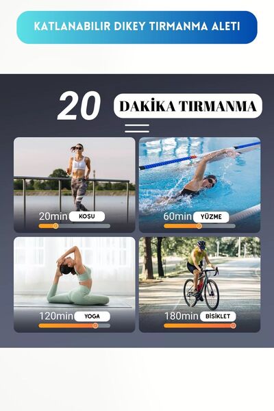 ROSALIND Katlanabilir Dikey Tırmanma Aleti I Egzersiz Merdiveni 140kg Kapasiteli