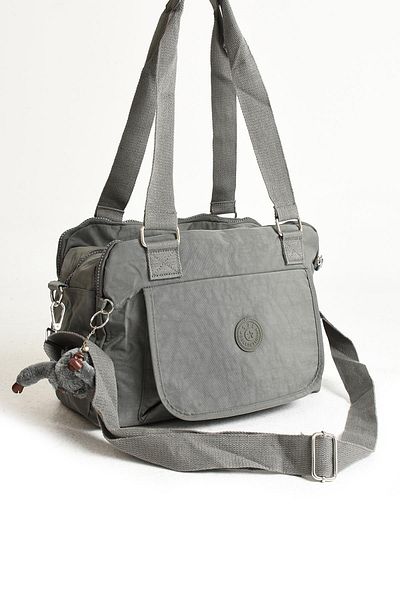 DUOMİNO Duomino Clinker Multi-Pocket Αδιάβροχη γκρι τσάντα ώμου / τσάντα ώμου