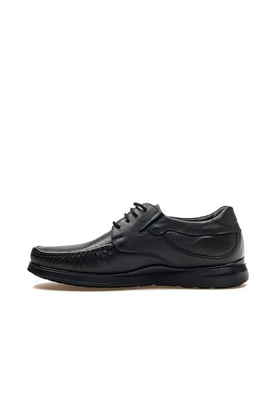 Forelli Soft-h Pantofi ocazionali ortopedici confortabili pentru bărbați din piele naturală 25 ani 35302 M negru