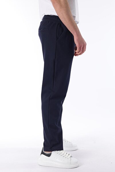 Madmext Lacivert Beli Ayarlanabilir Eşofman Altı 6554