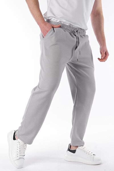 Madmext 6554 Model Gray Adjustable Waist Sweatpants