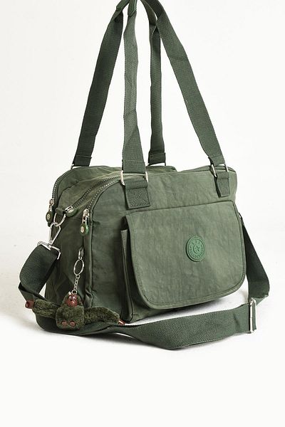 DUOMİNO Duomino Clinker Multi-Pocket Αδιάβροχη Χακί Πράσινη τσάντα ώμου / Τσάντα ώμου
