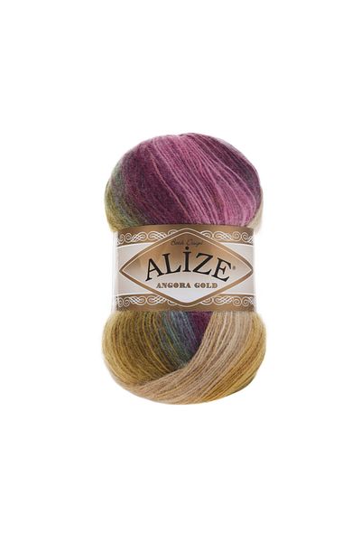 Alize 5 Pieces Angora Gold Batik 4341 20% Wool - 80% Acrylic / 100 Gr - 550 m Color:4341