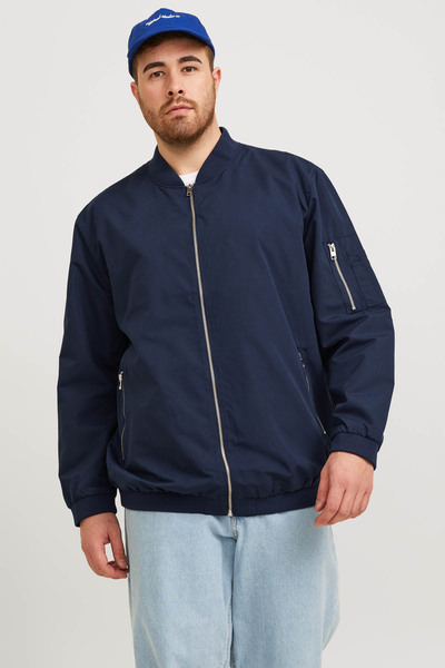 Jack & Jones Jjerush Bomber Noos Pls Lacivert Erkek Ceket
