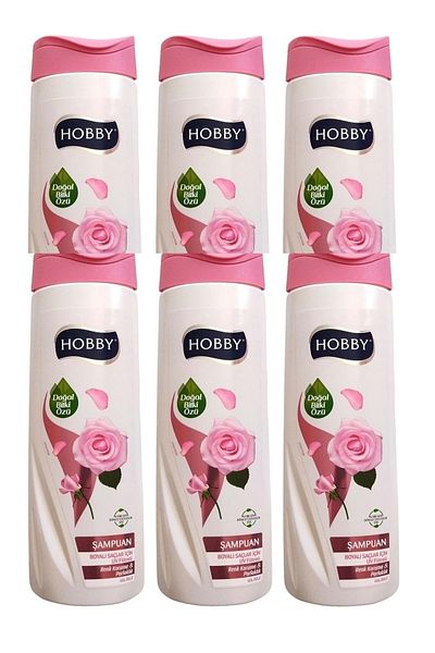 Hobby Shampoo Rose Essence Dyed Hair 480 ml X 6 Pcs