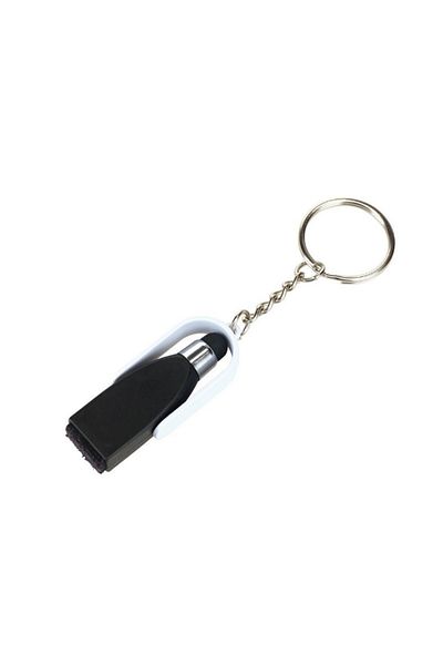 G Golden Case Stylus with cleaning sponge for touch screen, keychain, black and white