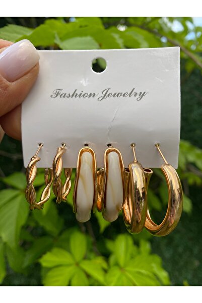 Gozibygoz مجموعة من 3 أقراط