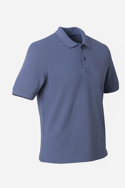 trender Polo Neck Blue Men's T-Shirt 2127