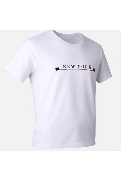 trender Ecru Men's T-Shirt 43182 25Y-100