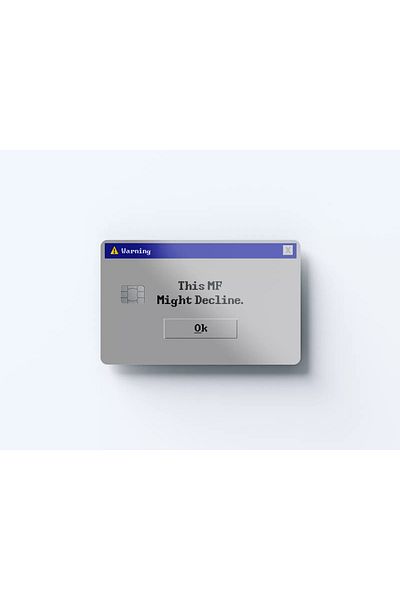 Huggy Craft This Mf Might Decline Error Message Designed Card Sticker Coating (High Quality)