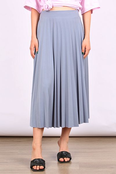 Madmext Smoked Pleated Women's Midi Skirt MG1879