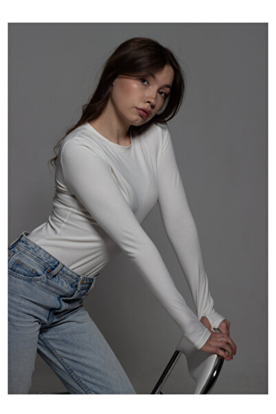 Store Dar Kalıp Dalgıç Kumaş Parmak Geçirmeli Body Slim Fit