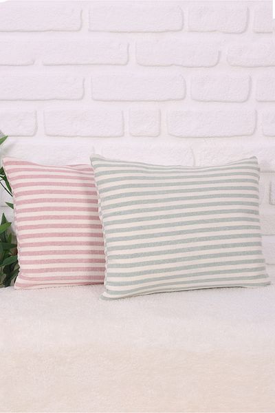 Junenext Double Layer Muslin Children's Pillow Case 2 Pieces, 100% Organic Cotton, 35 X 45 cm