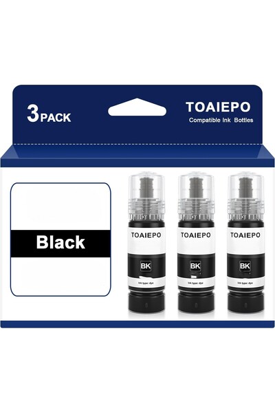 EPSON MUADİL 103 L1110, L1210, L1250, L3110, L3111, L3150, L3151 Uyumlu Siyah Mürekkep 70m 3ADET