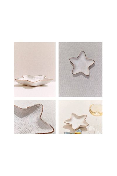 Paşabahçe Starfish Ceramic Plate 15 cm Single