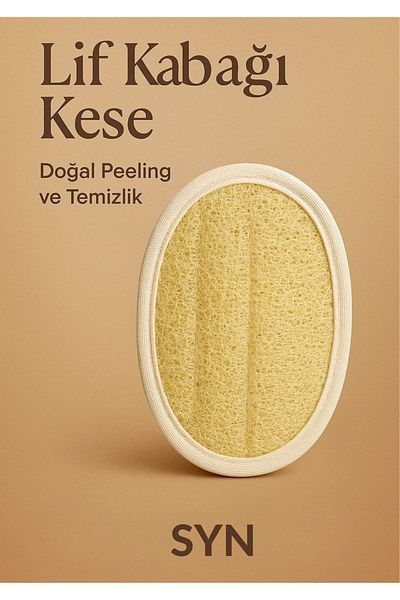 SYN AKSESUAR 100% Natural Bath Body Scrub, Anti-Ingrown Hair Natural Pumpkin Washcloth