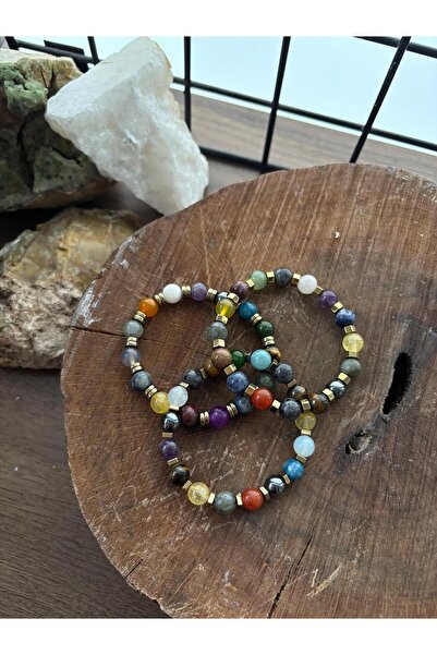 Doğaltaş الحظ المال الصحة النجاح الحب الشجاعة سوار الحجر الطبيعي