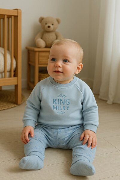 Caramell Erkek Bebek Indigo Milk Kıng İkili Takım – Rahat ve Şık Bebek Giyim ...