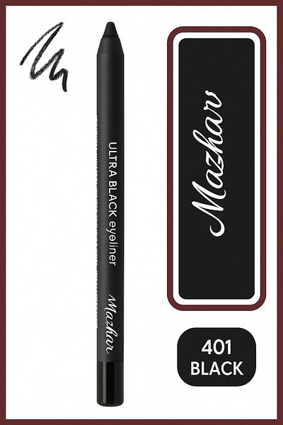 mazhar Eyes Eyeliner No: 401 Black Eyeliner