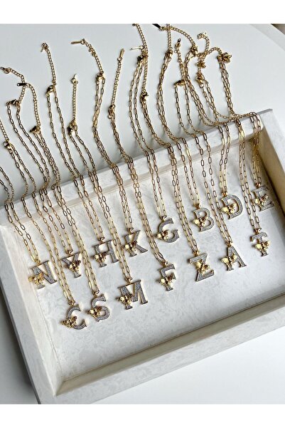 Venus Design Çelik Arılı M Harf Kolye