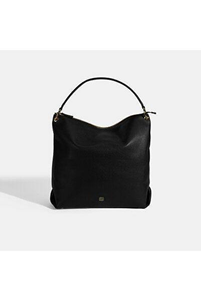 Desa Kadın Siyah Deri Omuz Çantası