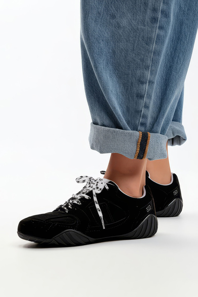 Tasarım Süet Spor Sneaker Kadın Ayakkabı Şık Günlük SPOR RAHAT VE YUMUŞAK TAB...