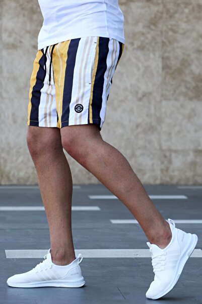 Madmext Gelbe Badeshorts für Herren 5071