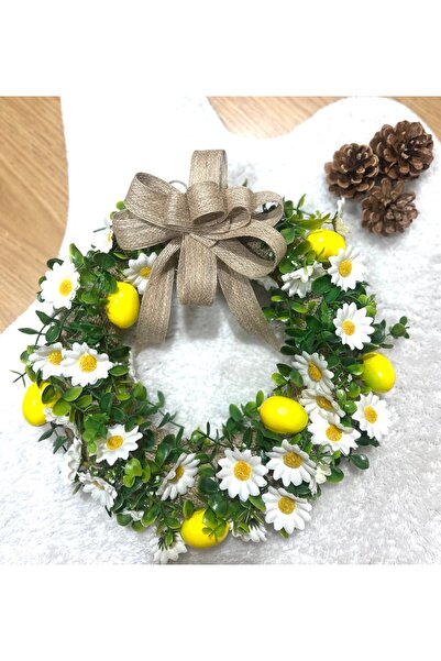 Marrone Ornament pentru ușă cu margarete