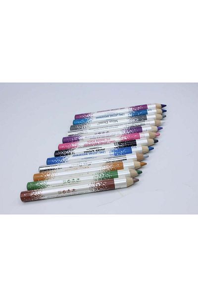 Makeup Σετ με 12 αδιάβροχα eyeliner, Miss Demi, μακράς διαρκείας