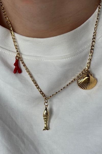Beca Atelier Coral and Summer Steel Necklace