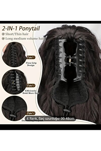 Handmade Omreli at kuyrugu pratik saçlar ısıya dayanıklı tak çık urunler